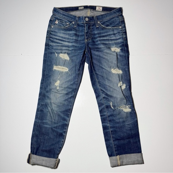 Ag Adriano Goldschmied Denim - AG Adriano Goldschmied Stilt Crop Distressed Jeans